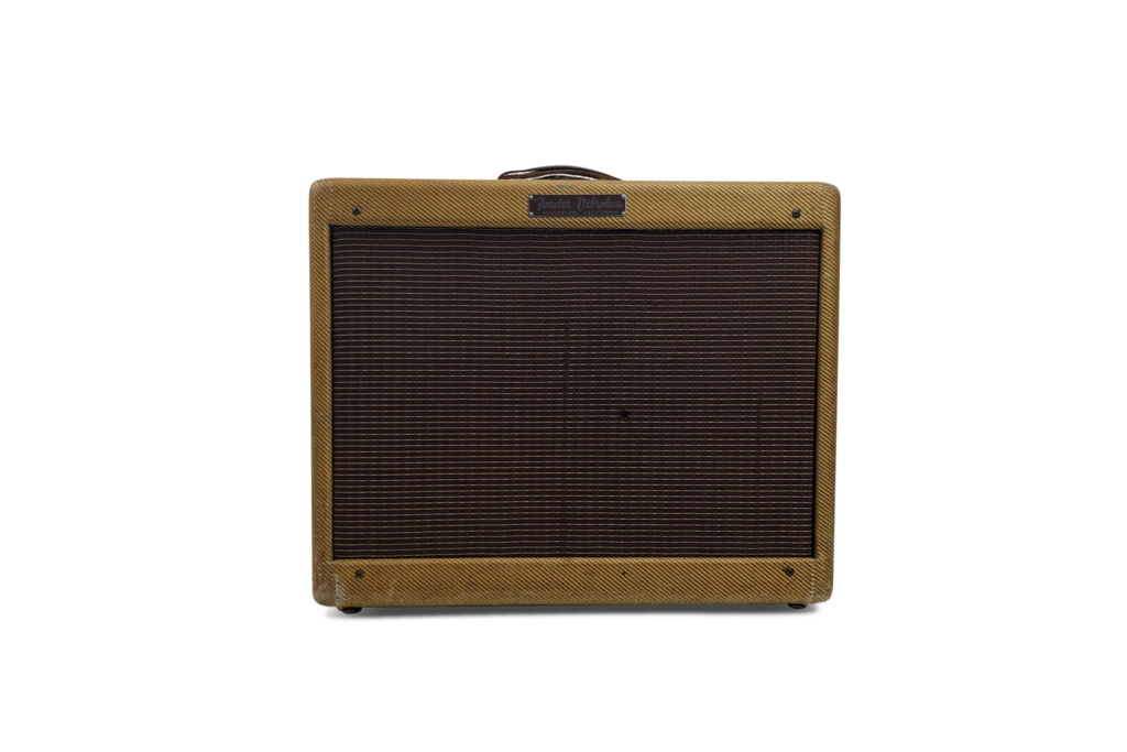 1956 Fender Vibrolux Amp Tweed 5F11 - Smalt panel 1 1956 Fender Vibrolux