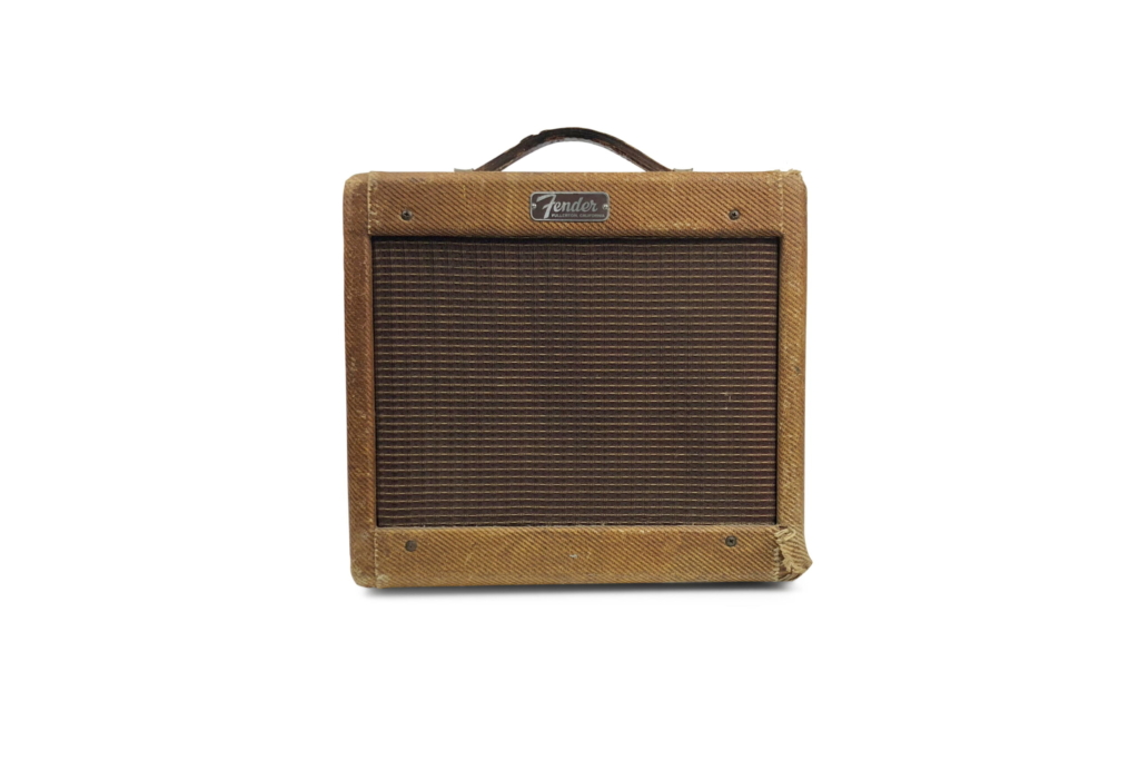 1959 Fender Champ Amp Tweed 51F - smalt panel 1 1959 Fender Champ