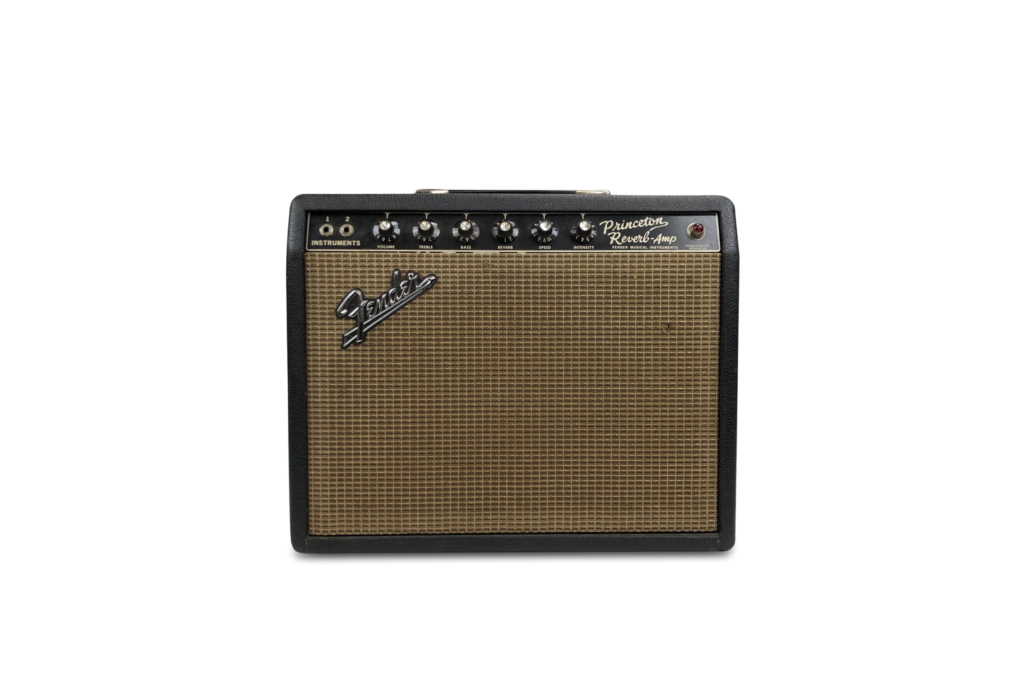 1966 Fender Princeton Reverb forstærker - Blackface 1 1966 Fender Princeton Reverb forstærker