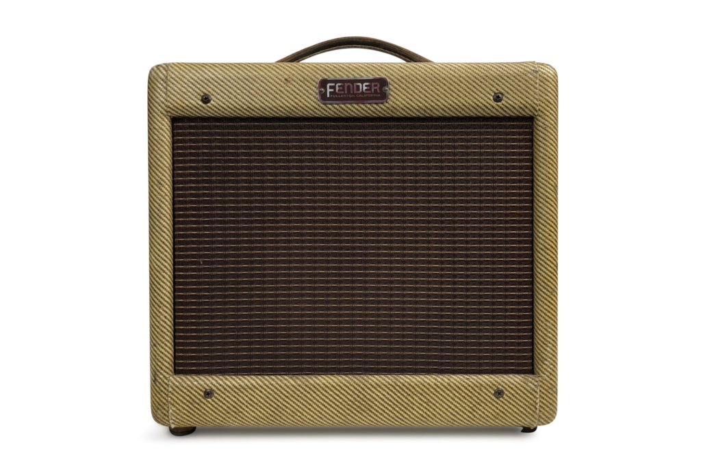 1955 Fender Princeton Amp Tweed 5F2 - smalt panel 1 1955 Fender Princeton