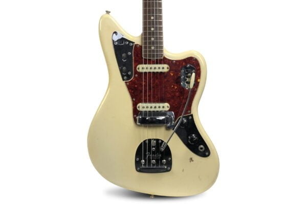 1966 Fender Jaguar - olympisk hvid 1 1966 Fender Jaguar