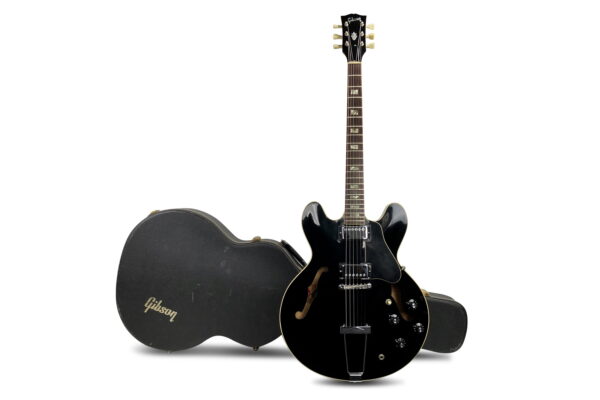 1974 Gibson Es-335 Td In Black 1 1974 Gibson Es-335