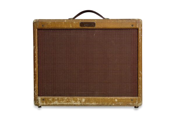1955 Fender Deluxe Amp Tweed 5E3 - Smalt panel 1 1955 Fender Deluxe Amp