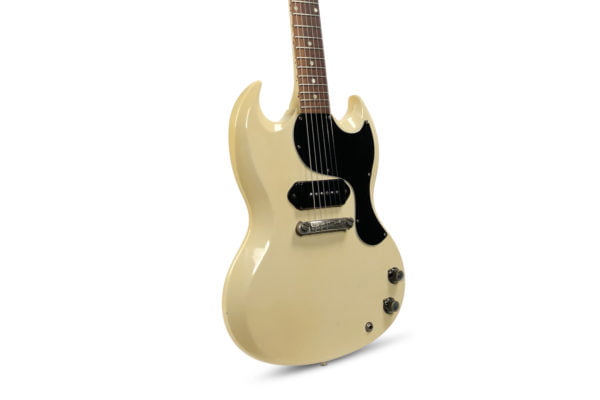 1963 Gibson Sg Junior In Polaris White 1 1963 Gibson Sg Junior