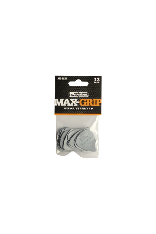 Dunlop Max-Grip Nylon Standard Picks .60Mm (12 Pcs) 449P060 1 Max-Grip Nylon