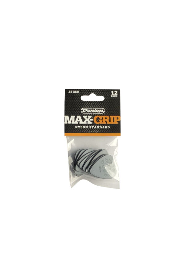 Dunlop Max-Grip Nylon Standard Picks .88Mm (12 Pcs) 449P088 1 Max-Grip Nylon