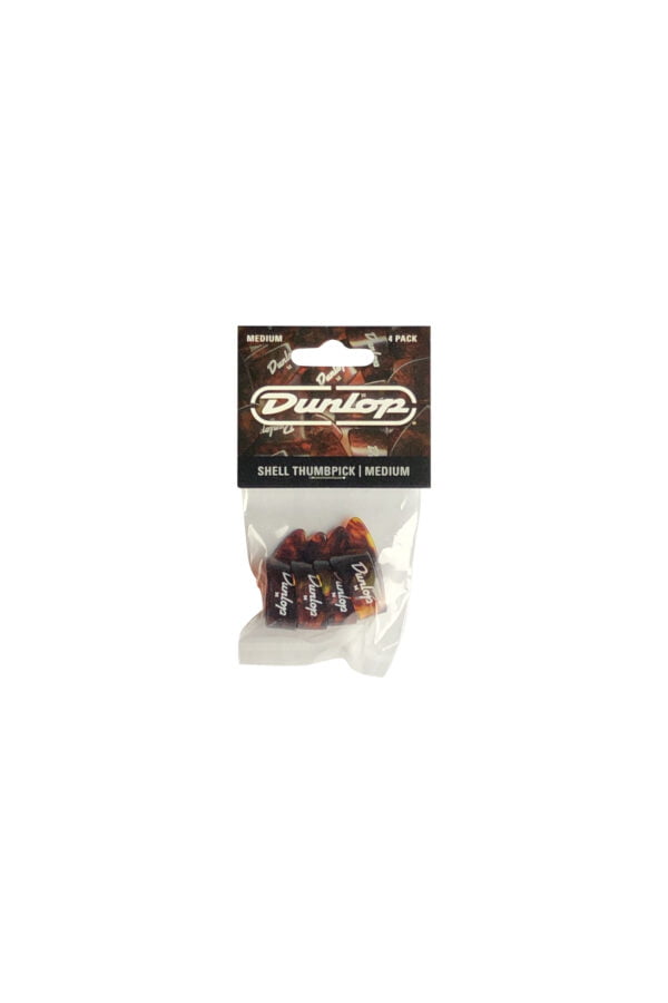 Dunlop Shell Thumbpicks Medium (4-Pack) 9022P 1 Shell Thumbpicks