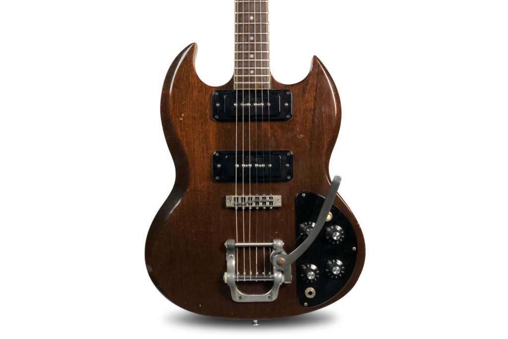 1971 Gibson Sg Pro - Walnut - Factory Bigsby 1 1971 Gibson Sg Pro