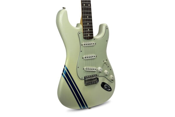 Fender Custom Shop 1960 Stratocaster Closet Classic Namm 2007 Limited Edition In Olympic White Racing Stripe 1