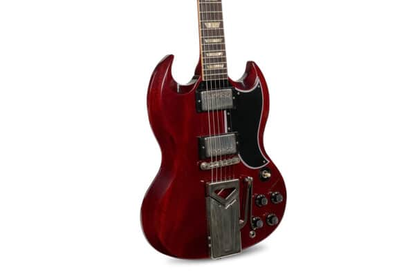 Gibson Custom Shop 60Th Anniversary 1961 Les Paul Sg Std With Sideways Vibrola - Cherry Red 1