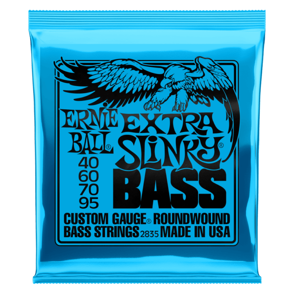 Ernie Ball 2835 Extra Slinky Nickel Wound Electric Bass Strings - 40-95 1