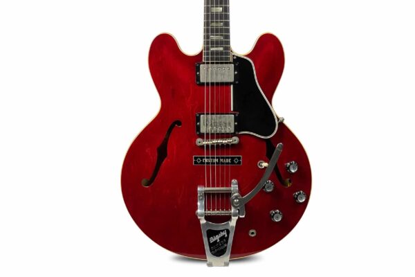 1963 Gibson Es-335 Tdc - Cherry - Factory Bigsby 1 1963 Gibson Es-335