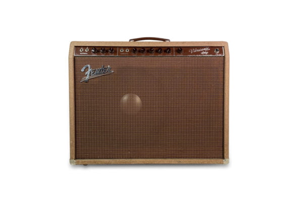Original 1960 Fender Vibrasonic Amp - Brownface - 5G13 1