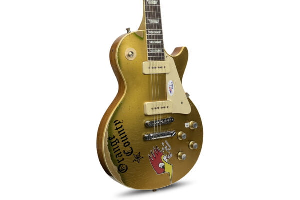 Gibson Custom Shop Mike Ness 1976 Les Paul Deluxe Aged Gold - Murphy Lab 1 1976 Les Paul Deluxe