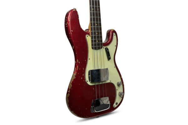 1964 Fender Precision Bass In Candy Apple Red 1 1964 Fender Precision Bass