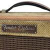 1958 Fender Deluxe Amp Tweed 5E3 - smalt panel 6 1958 Fender Deluxe Amp