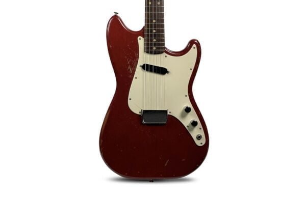 1964 Fender Musicmaster - Gennemsigtig rød 1 1964 Fender Musicmaster