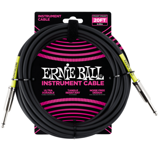 Ernie Ball Instrument Cable Straight/Straight 6M 1 Instrument Cable