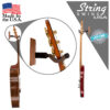 String Swing Guitar Wall Hanger Cc01K - Black Walnut 2 String Swing Guitar Wall Hanger