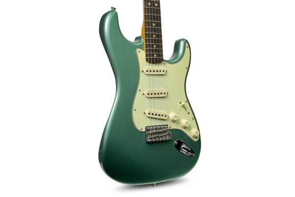 Fender Custom Shop 1963 Stratocaster Journeyman Relic Faded Aged Sherwood Green Metallic 1 Fender Custom Shop