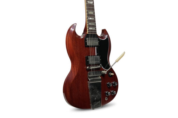 Gibson Custom Shop 1964 Sg Standard Maestro Vibrola Cherry Red - Murphy Lab Ultra Light Aged 1 Gibson Custom Shop