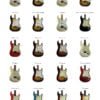 Guitar Poster - Fender Stratocaster 1956 - 1965 2 Guitar Poster