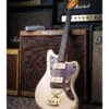 Guitar Poster - 1961 Fender Jazzmaster Olympic White / Gold 2 Guitar Poster