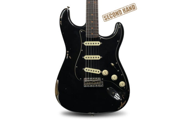 Fender Custom Shop Ltd. Dual-Mag Roasted Stratocaster Relic - Aged Black 1 Fender Custom Shop