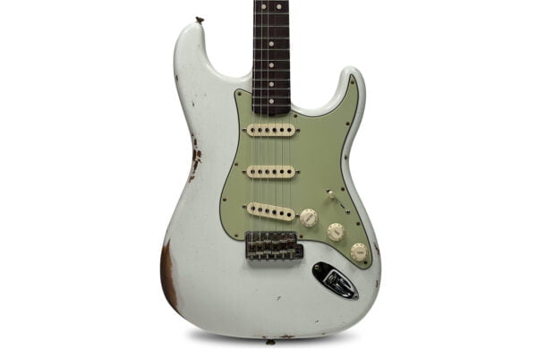 Fender Custom Shop 1963 Stratocaster Relic - Olympic White 1 Fender Custom Shop