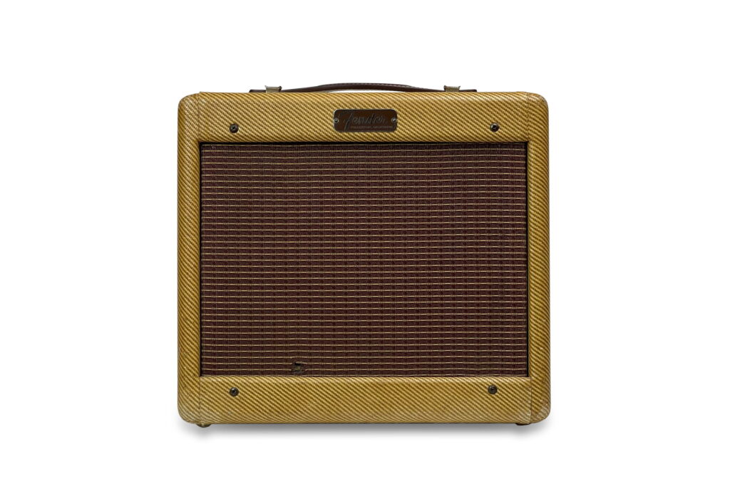 1957 Fender Champ Amp Tweed 5F1 - smalt panel 1 1957 Fender Champ