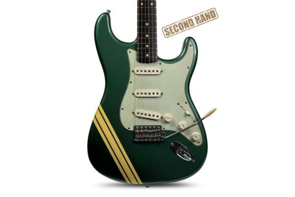 Fender Custom Shop Ltd. Namn 1960 Stratocaster Closet Classic - Sherwood Green Metallic W. Competition Stripe 1 Fender Custom Shop