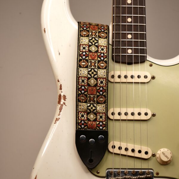 Tom'S Vintage Straps - Gold 'Woodstock' Guitar/Bass Hippie Strap 1 Tom'S Vintage Straps