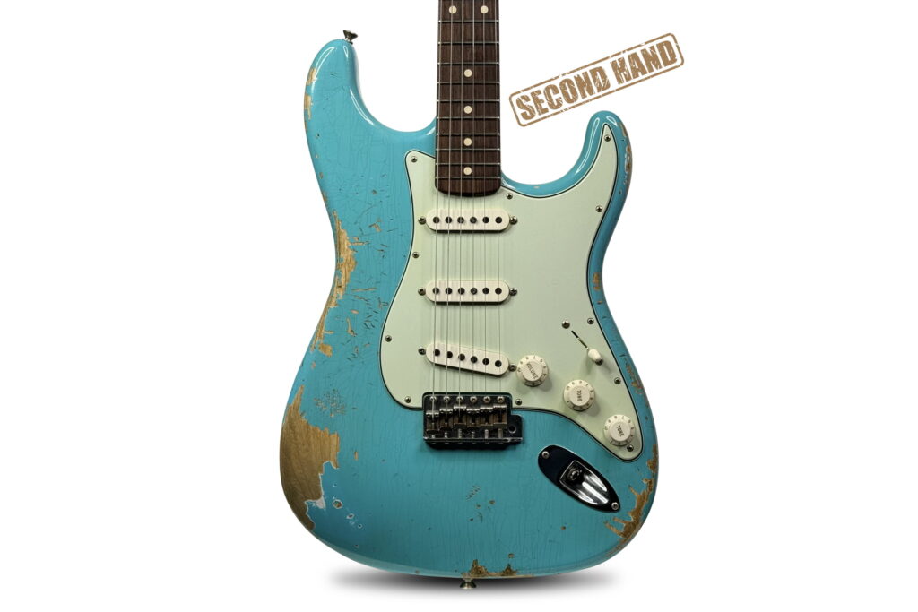 Fender Custom Shop Ltd. Namm 1960 Stratocaster Heavy Relic - Faded Taos Turquoise 1 Fender Custom Shop