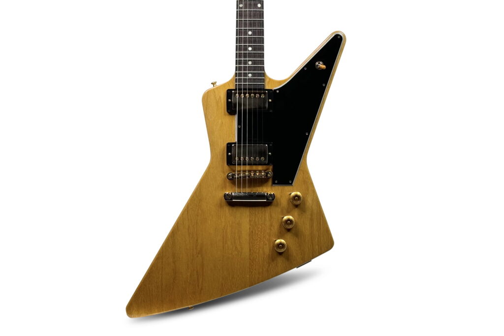 Gibson Custom Shop 1958 Korina Explorer Reissue (sort pickguard) - Naturlig 1 Gibson Custom Shop