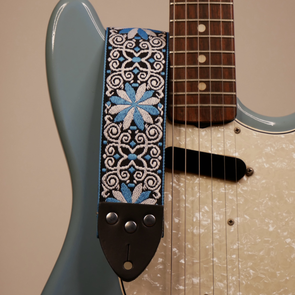 Tom'S Vintage Straps - Blue Dresden Guitar/Bass Hippie Straps 1 Tom'S Vintage Straps